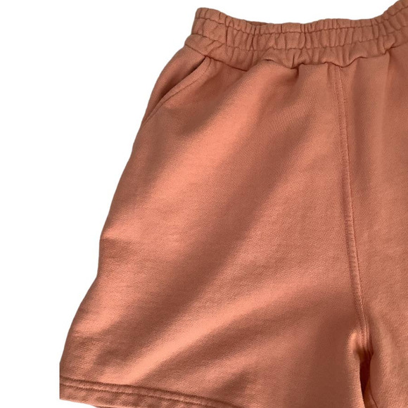 Sixthreeseven Pink Size Small Women Pull On Cotton French Terry The Sweat Short - Picture 5 of 9